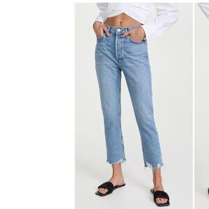 AGOLDE Riley High Rise Straight Crop Jeans in Haven Size 28